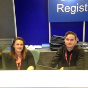 Delegate Registrations Services Fiona Kerr and Peter Williams team resized