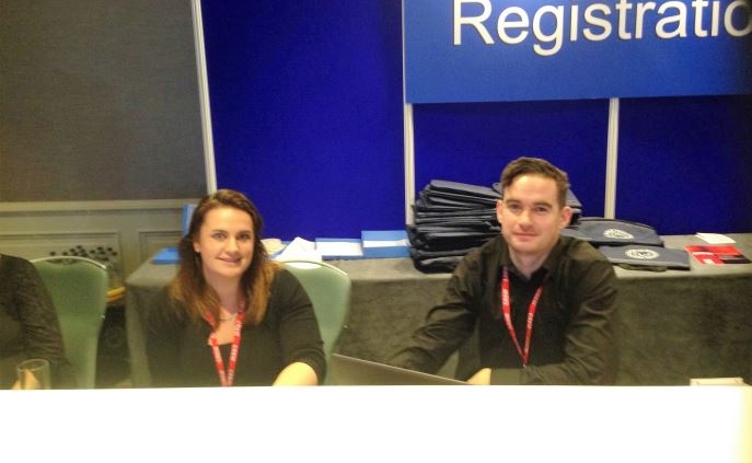 Delegate Registrations Services Fiona Kerr and Peter Williams team resized