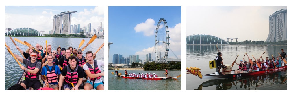 dragon boat team-building activity